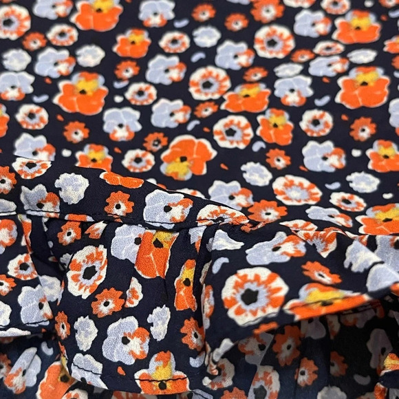 Madison Jules Floral Fluffer Sleeveless V Neck Top Blouse Size S - Picture 12 of 14